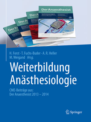 cover image of Weiterbildung Anästhesiologie